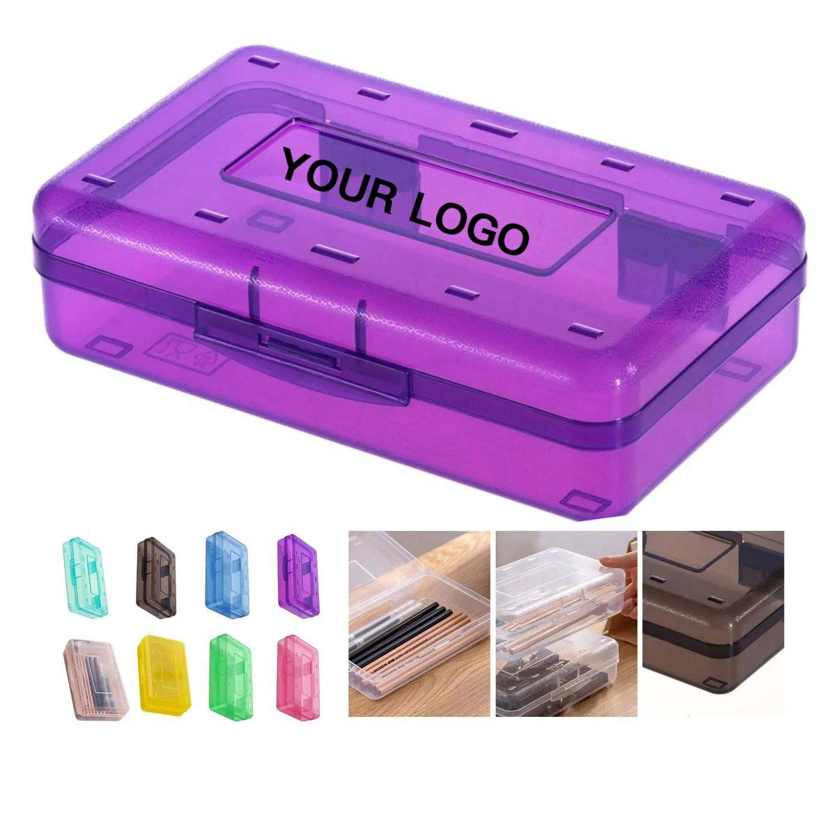 Stackable Stationery Storage Box with Secure Clasp 1