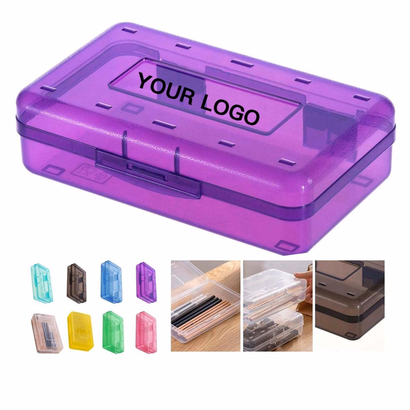 Stackable Stationery Storage Box with Secure Clasp
