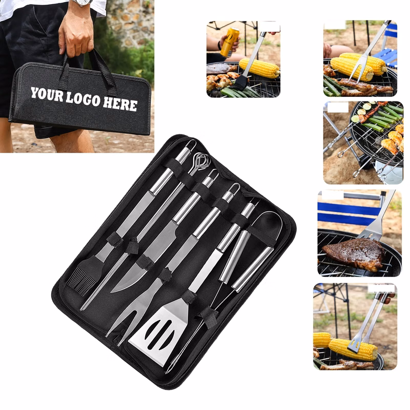 9PCS BBQ Stainless Steel Grill Accessories Tools Set MOQ20