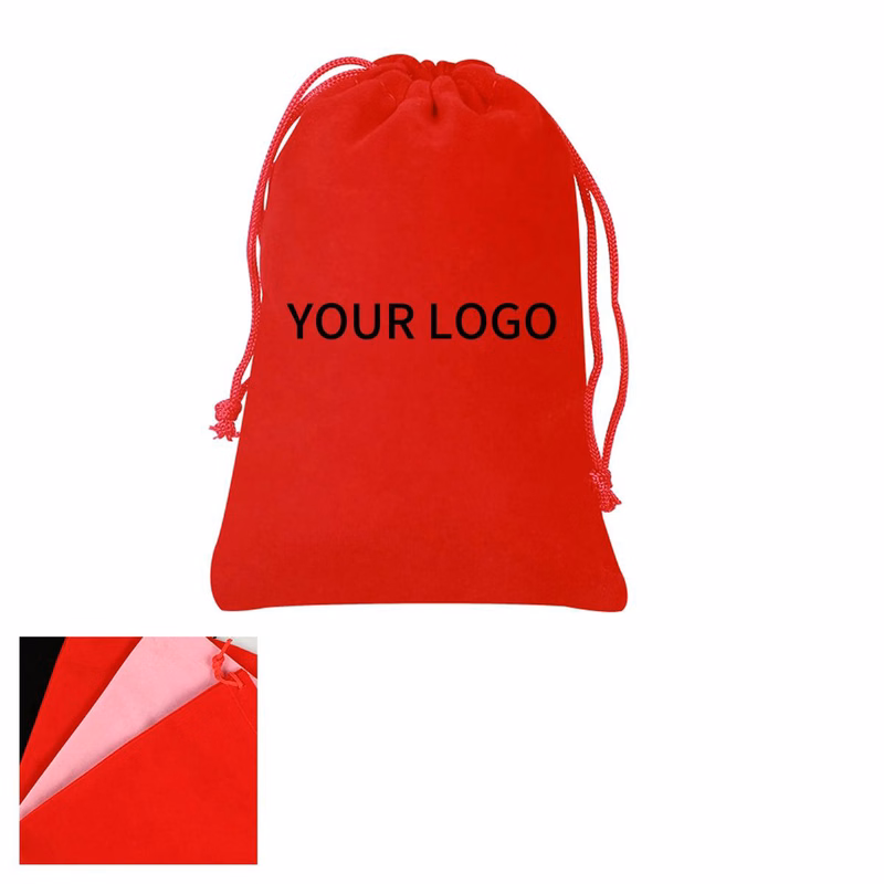 Durable Velvet Christmas Gift Tote Bag