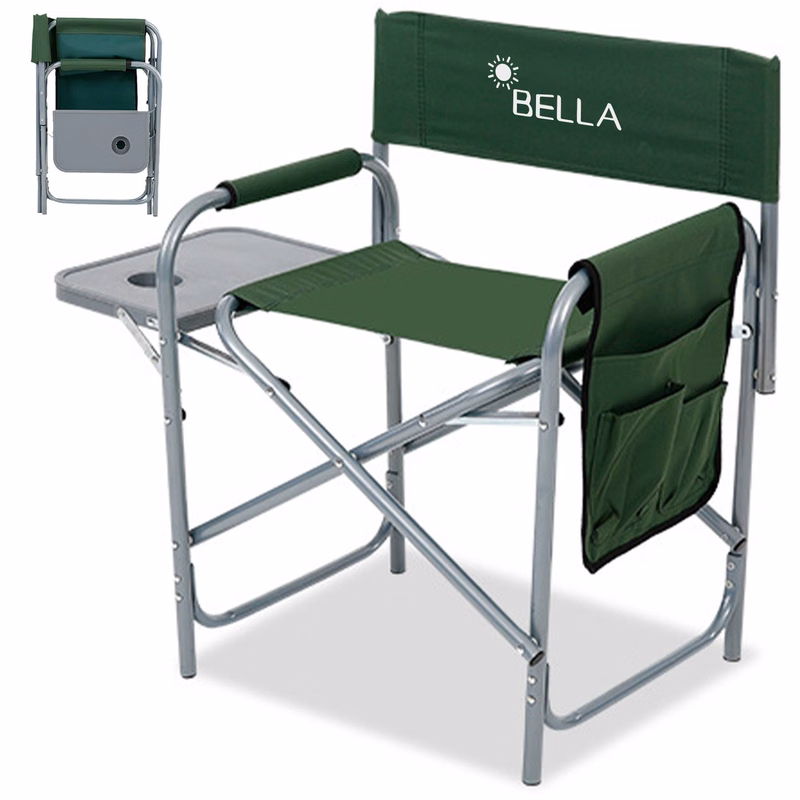 Steel folding camping chair beach high armchairs