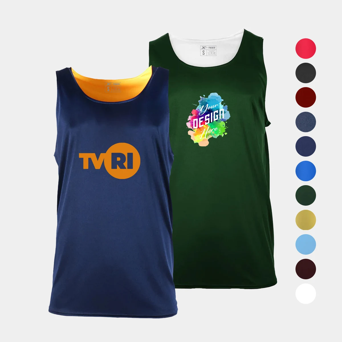 Men's Reversible Basketball Training Tank Top 1