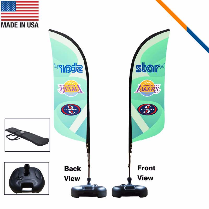 7' Pumy Single-Sided Feather Flag