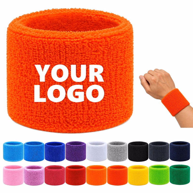 Solid Color Sports Sweat Wristband