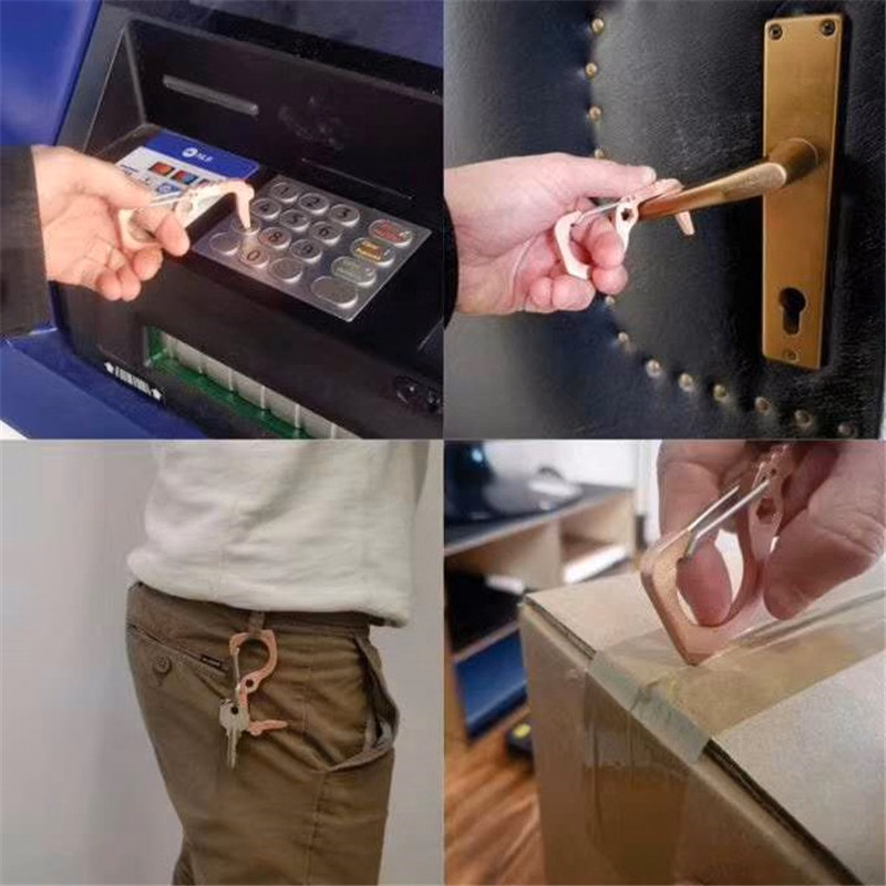 Key Chain Door Opener & Elevator touch free safety tool
