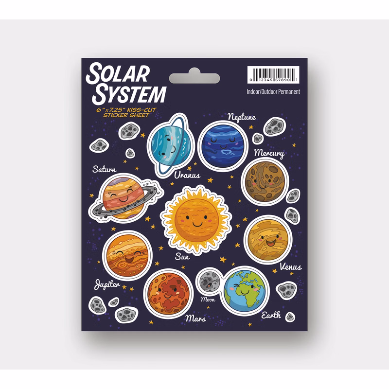 Permanent Outdoor Sticker - 35 to 44 Square Inches