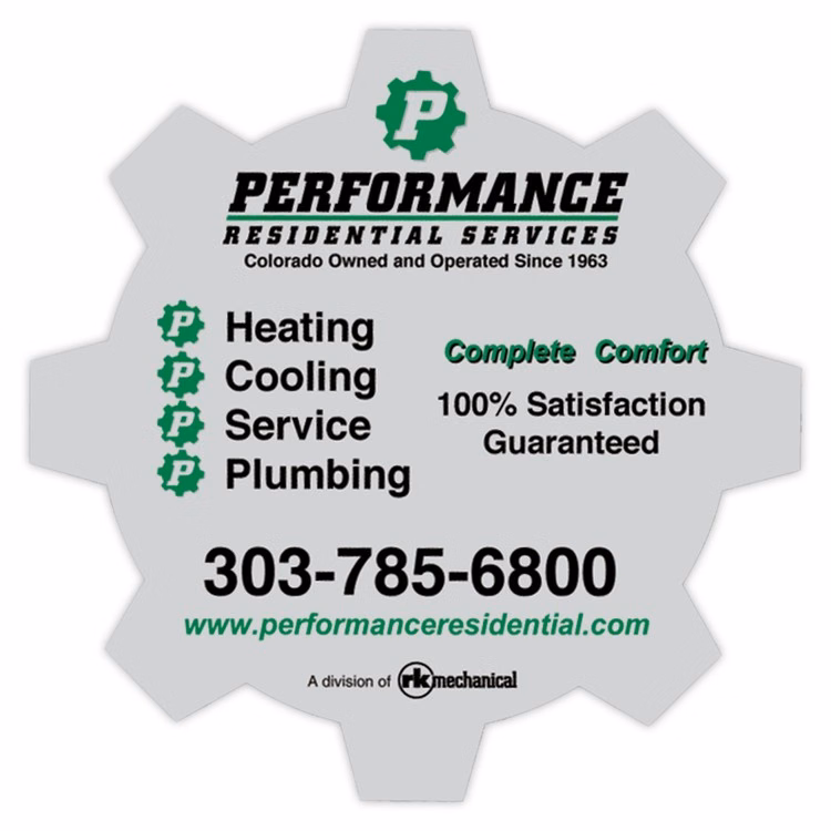 Vinyl Label (3.5"x3.5") Gear Shape