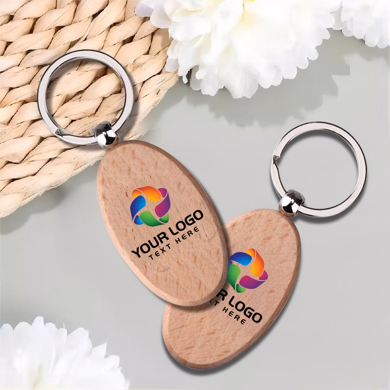 Promo Oval Wooden Key Holder
