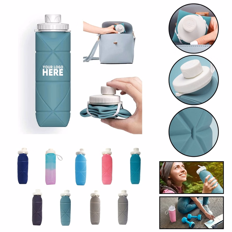 20 Oz Collapsible Travel Water Bottle