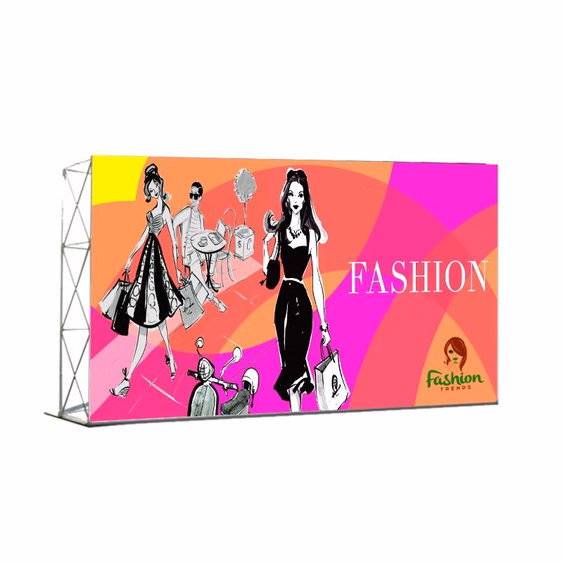 Flat Back Wall Kit, Single-Sided Pop Up Display Wall - 20' x 8'