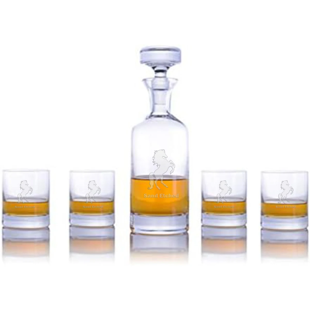Wellington Double Old Fashioned Decanter Gift Set Lead-Free Crystal 1