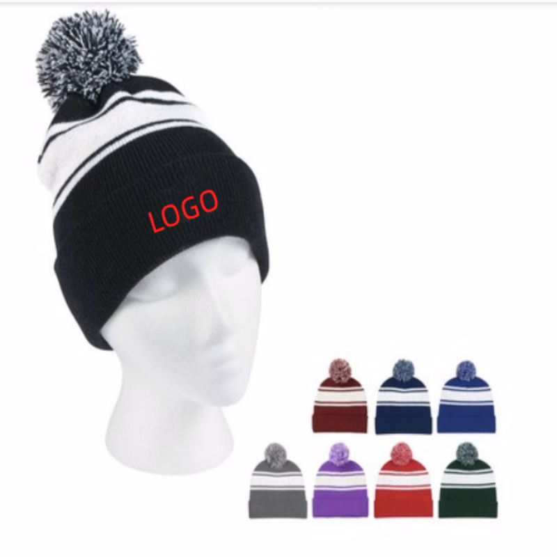 Full Color Acrylic Knit Beains Hat