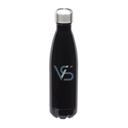 Cola-shaped Stainless Steel Water Bottle - Double Wall, custom water bottle with logo imprint 1