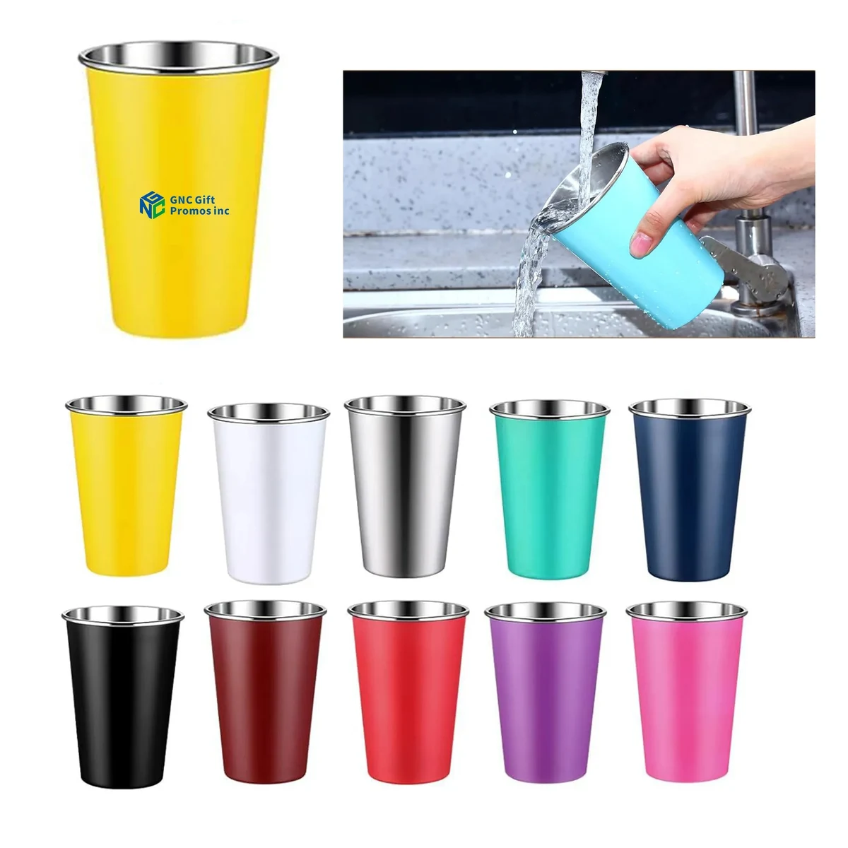 12 Oz Stainless Steel Anti Fall Cup 1