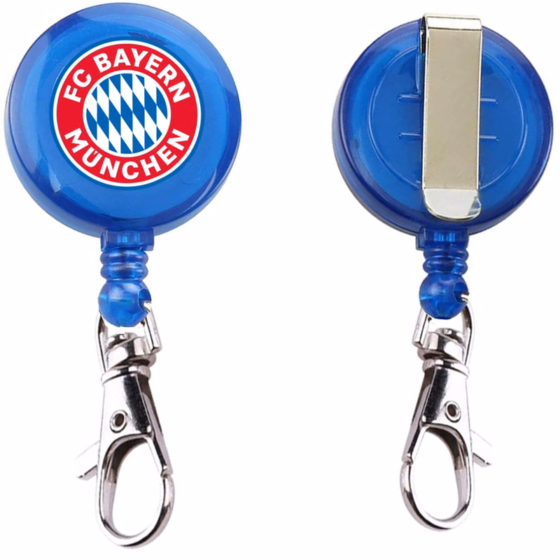 Transparent Round Badge Reels w/ Lobster Claw & Belt Clip