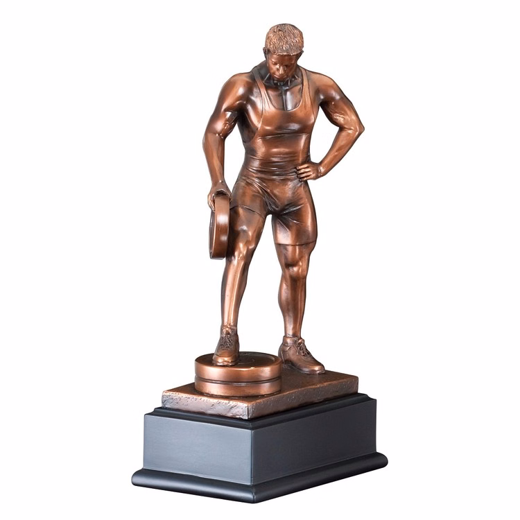 Male Body Builder Resin Sculpture