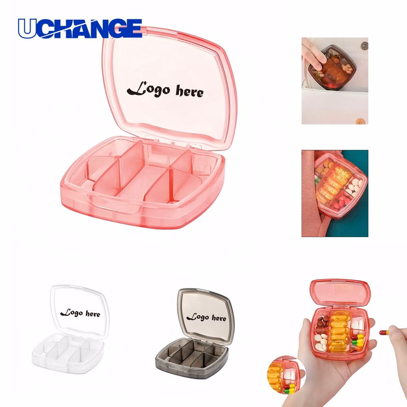 Health Colorful Transparent Pill Box Organizer