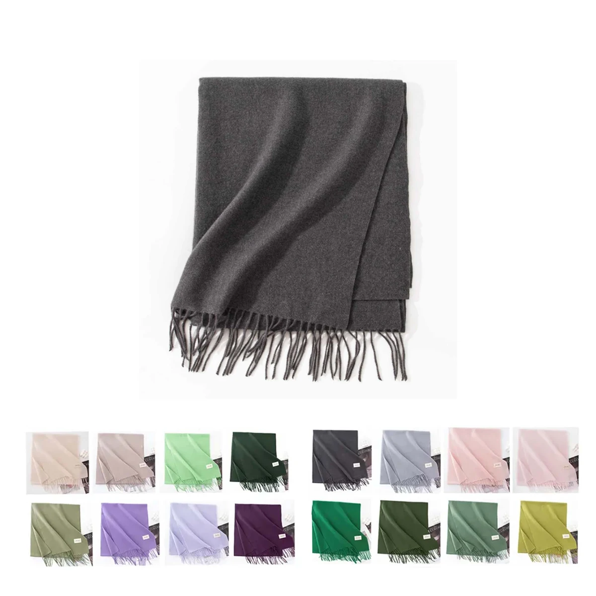 Polyester Solid Color Scarf 1