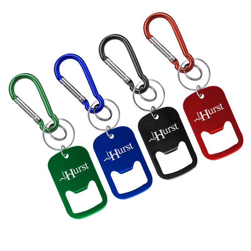 Meal Bottle Opener with Key Ring & Carabiner