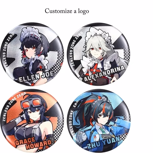 Custom Metal Pinback Badges 1.97 Inch — Trade Show Identity Promo