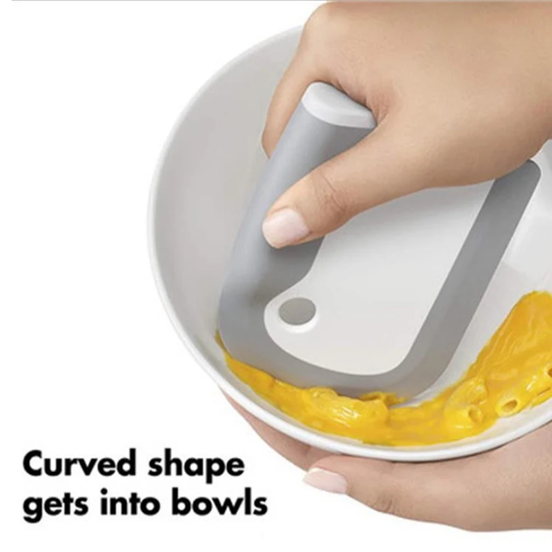 Dish Scraper Pan Scraper with Good Grip Silicone Kitchen Sink Scraper Cleaning Tools 1