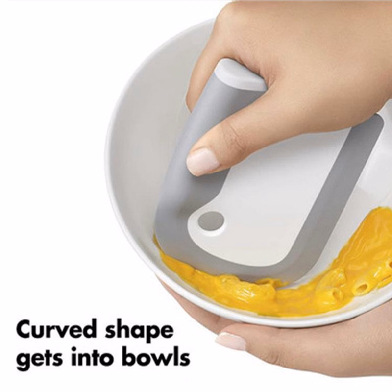 Dish Scraper Pan Scraper with Good Grip Silicone Kitchen Sink Scraper Cleaning Tools