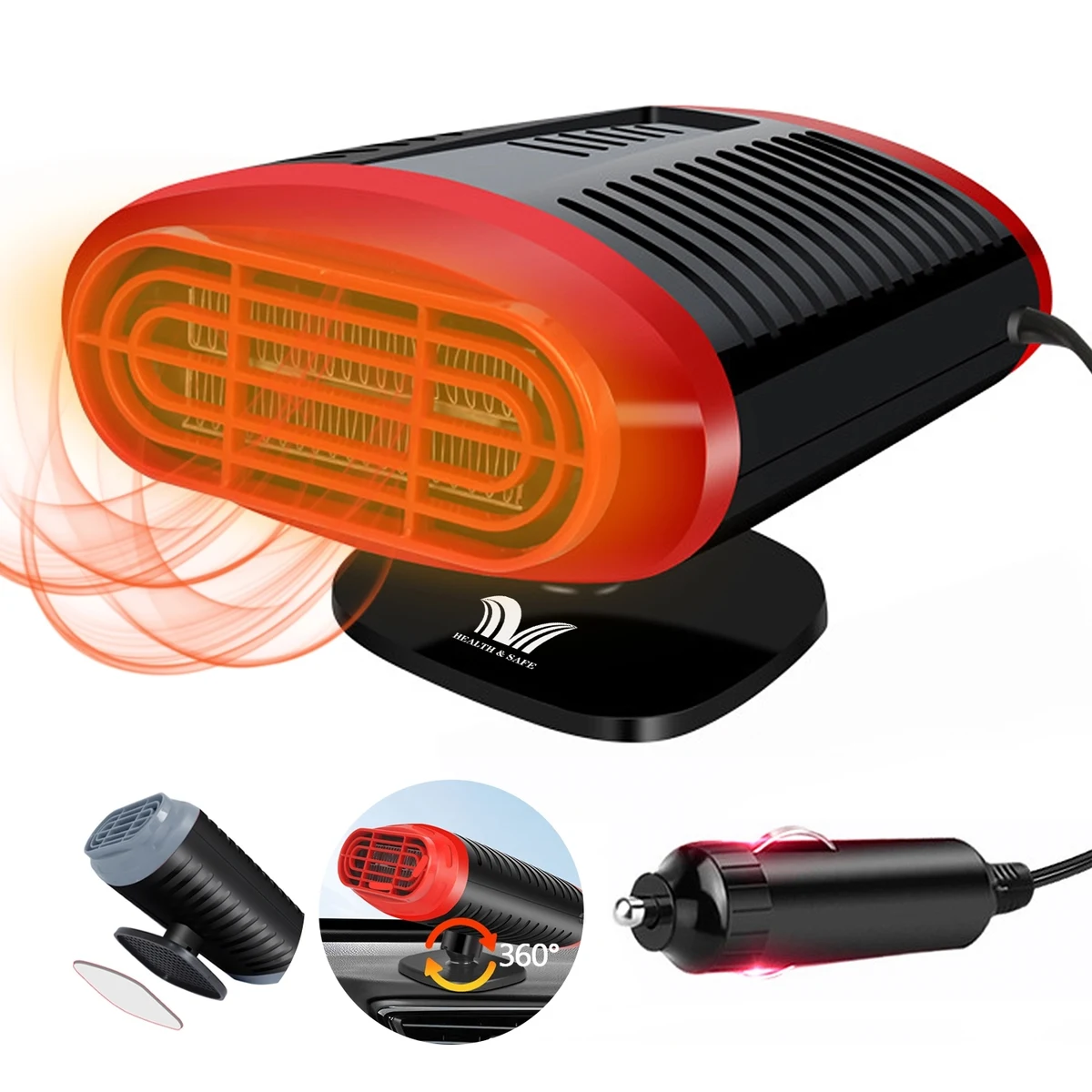 Car Heater 13V Windscreen Fan In Cigarette Lighter 1