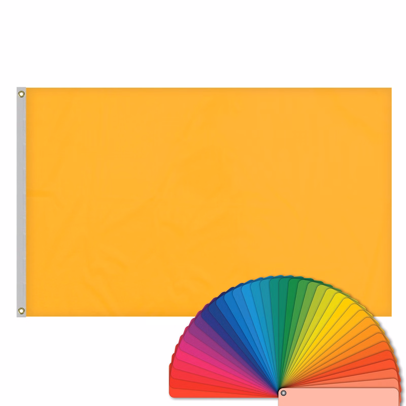 5' x 8' Solid Color Flags with Heading & Grommets