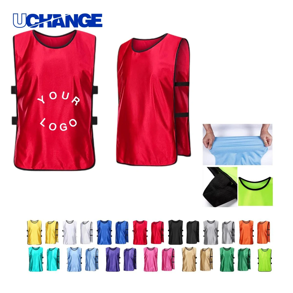 Breathable Work Vest with Side Straps for Job Sites 1