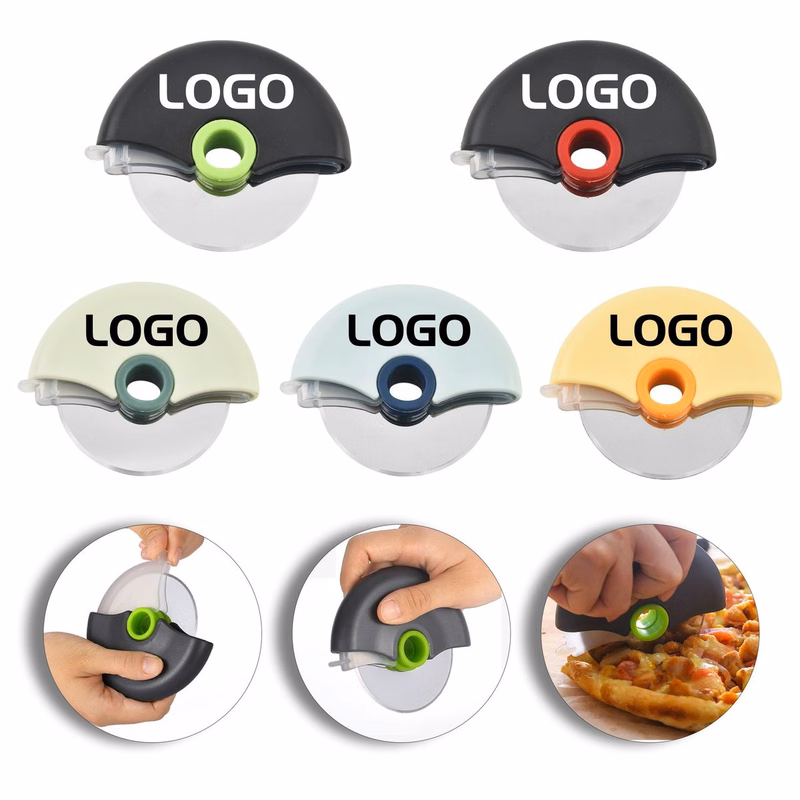 Circular Pizza Cutter Wheel with Protective Blade Guard