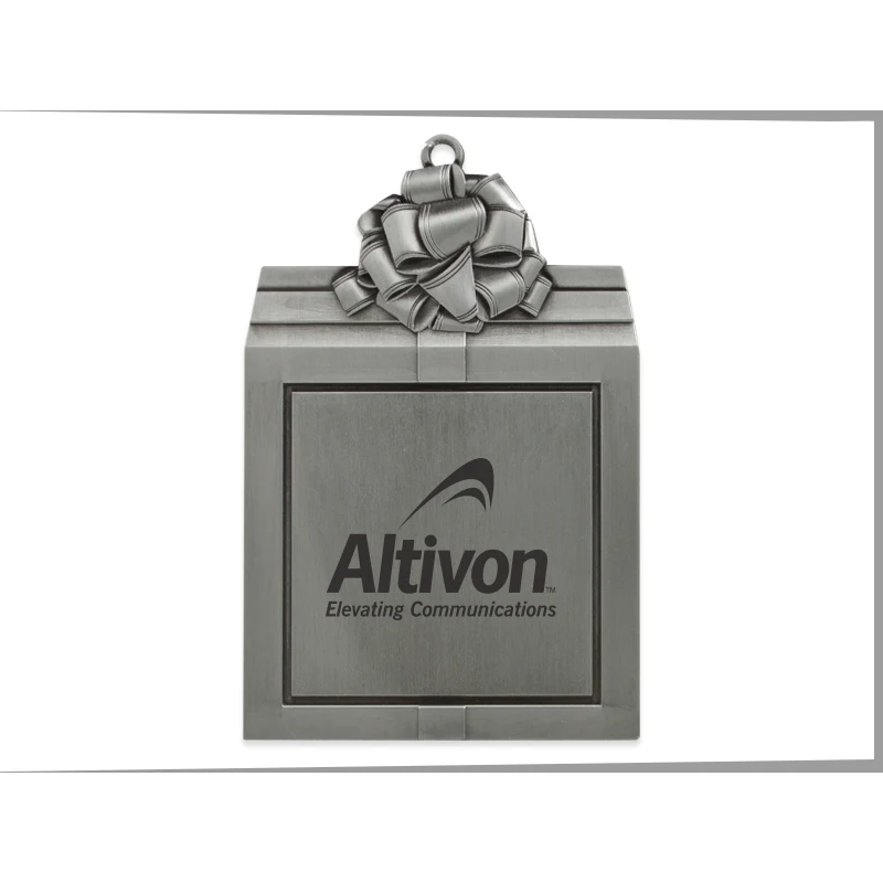 Pewter Finish Christmas Joy Ornament 1