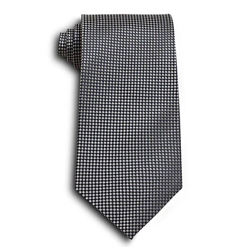 Gray Carlton Silk Tie 1