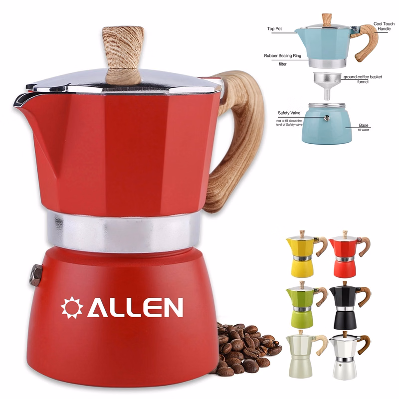 Aluminum Stovetop Espresso Maker Pot