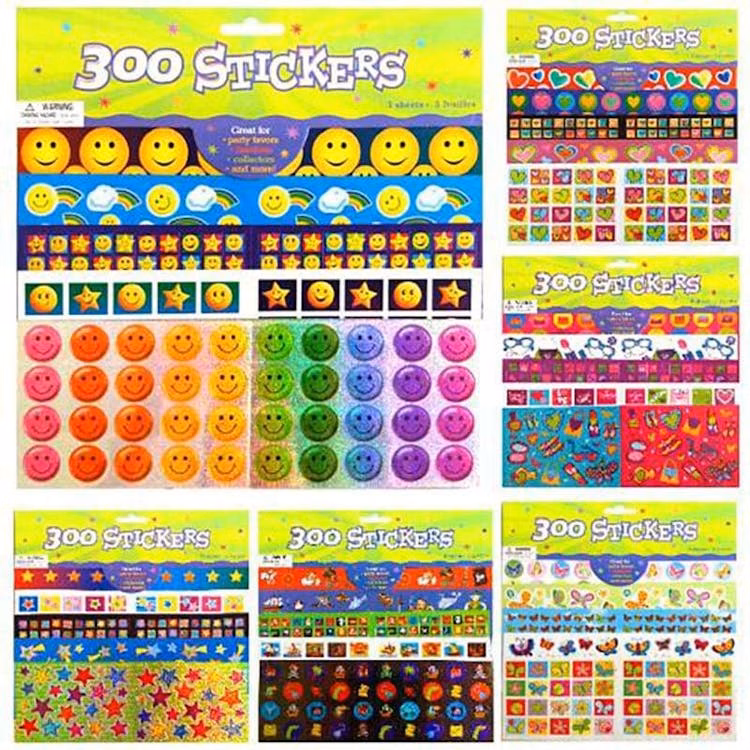 Sticker Collections - 6 Assorted Styles