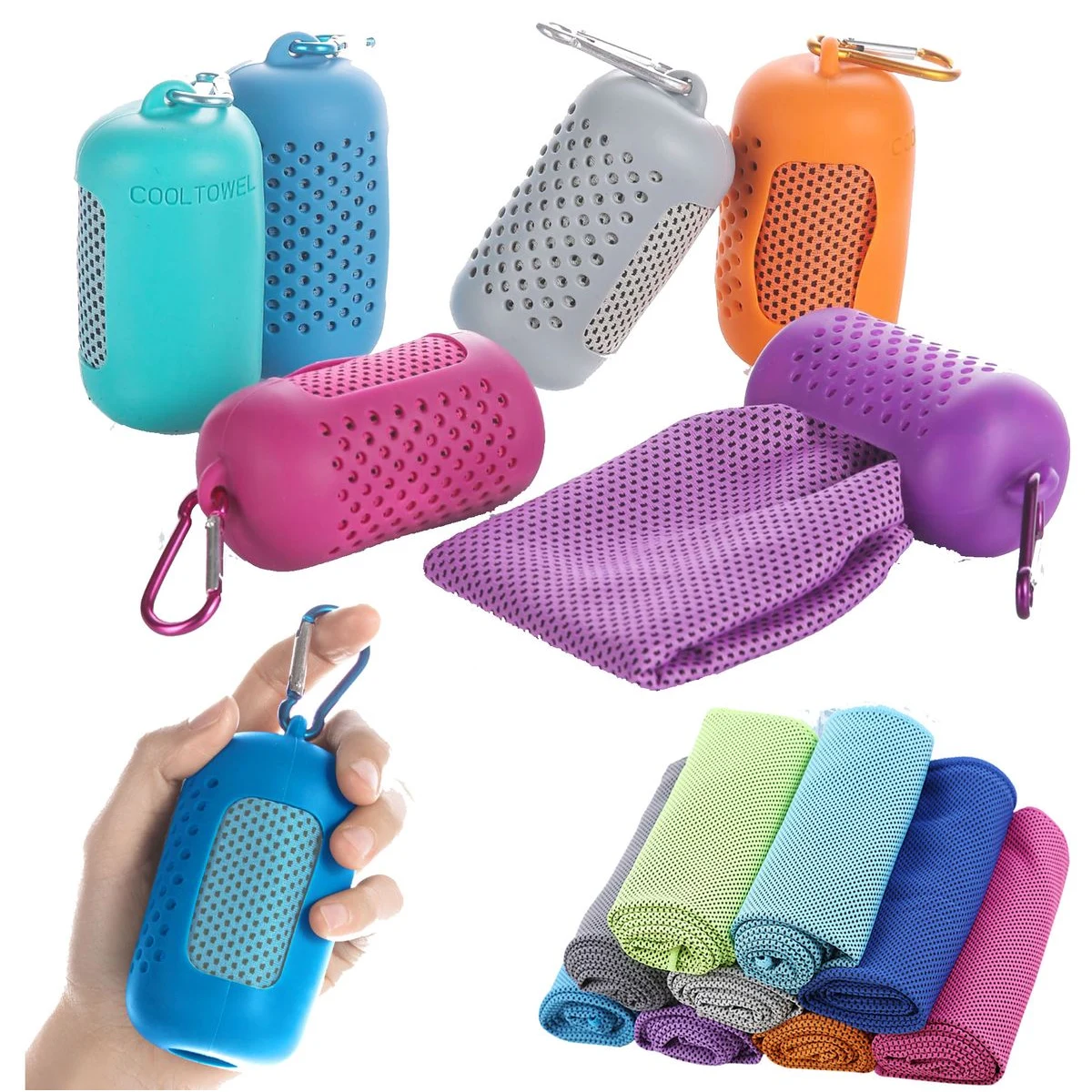 Clip Case Cold Sports Cooling Towel 1