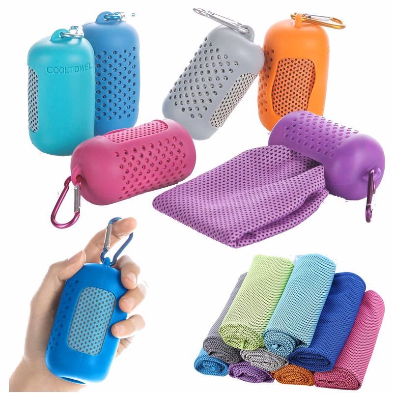 Clip Case Cold Sports Cooling Towel