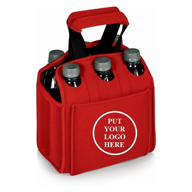 Neoprene 6 Bottle and Can Cooler, custom koozie with logo imprint 1