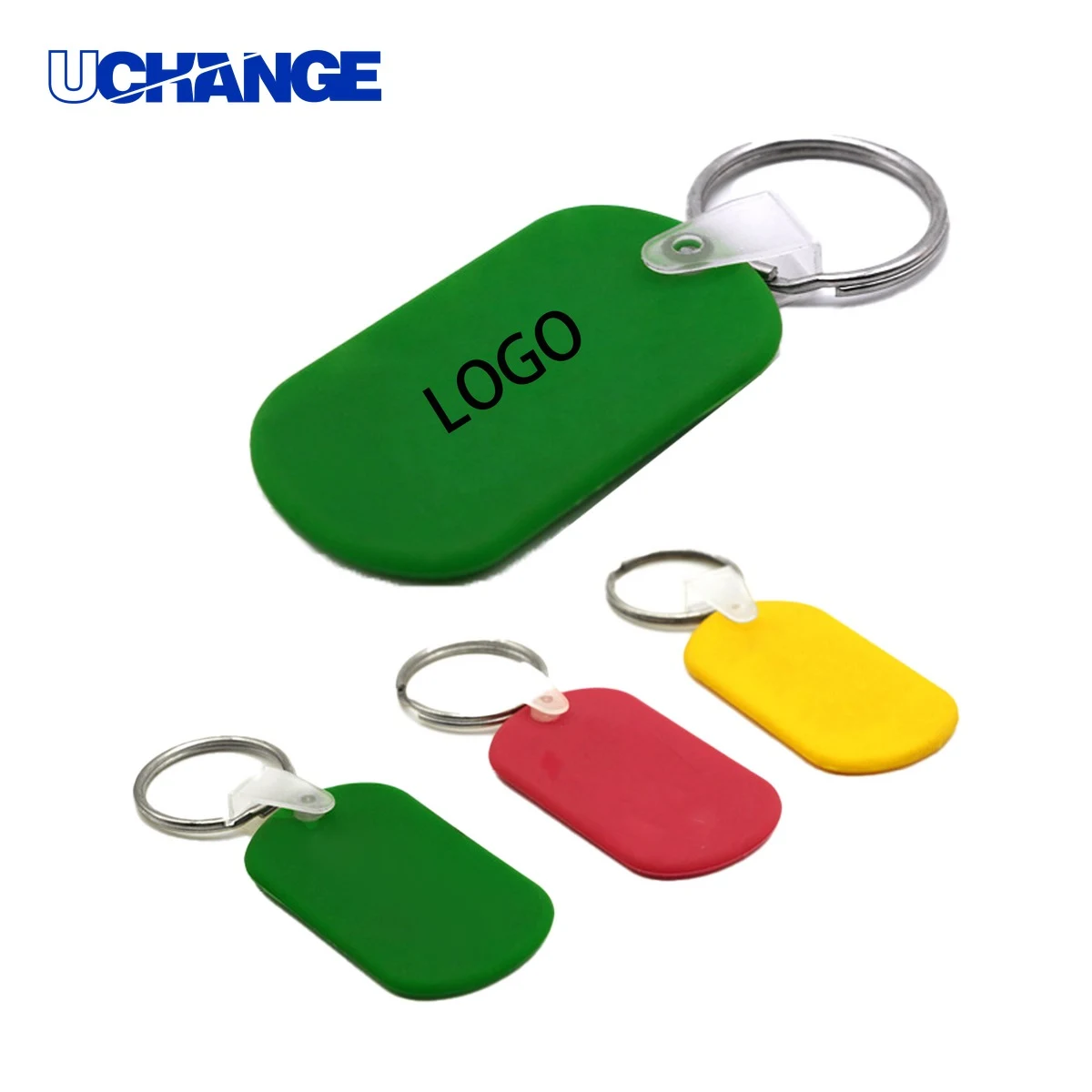 Oval Silicone Keychain, custom keychain with logo imprint 1