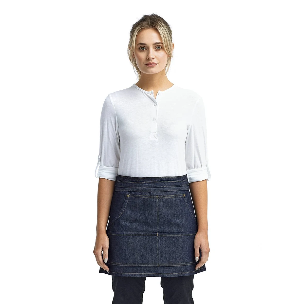 Jeans Stitch Denim Waist Apron - RP125 1