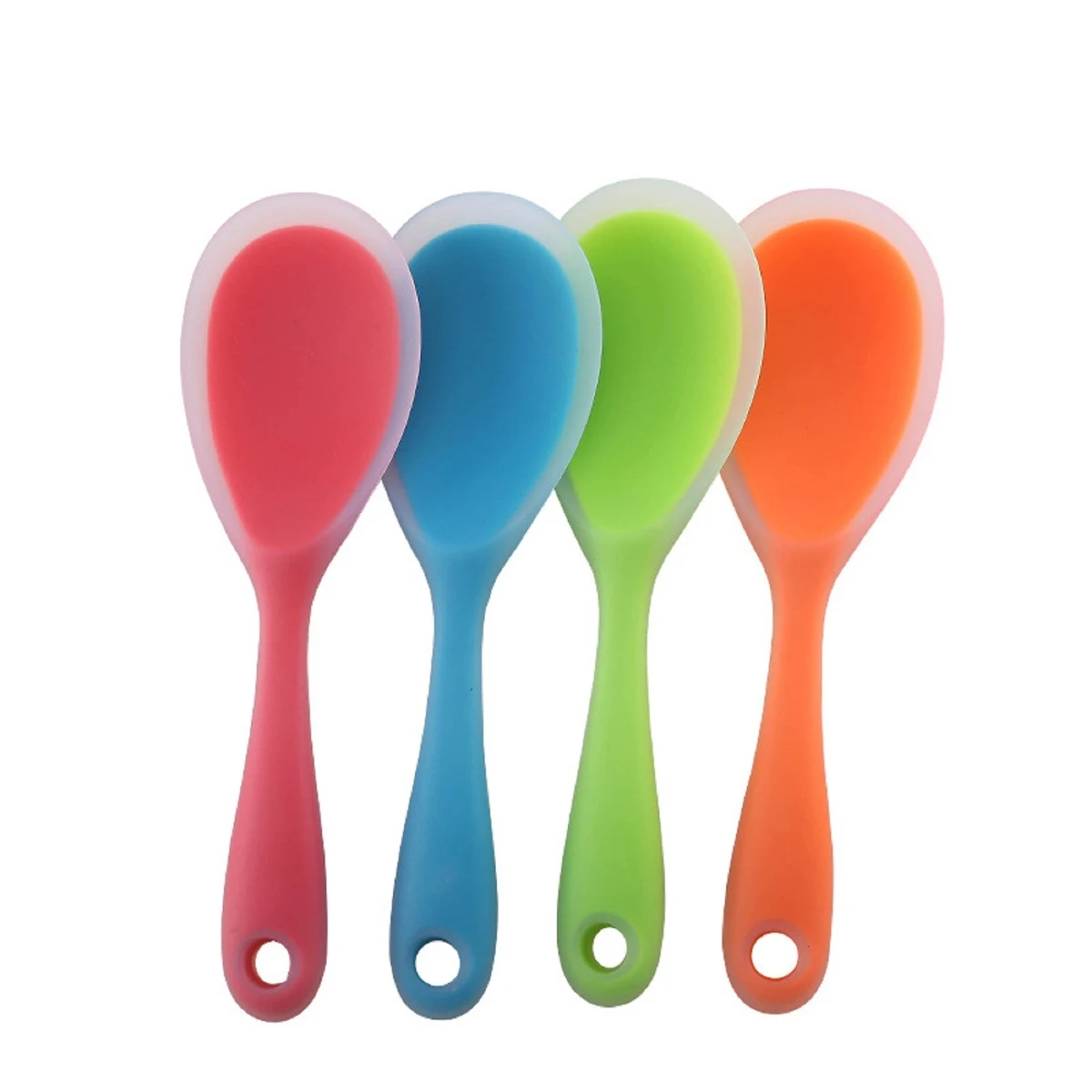 Translucent Silicone Heat Resistant Rice Spoon 1