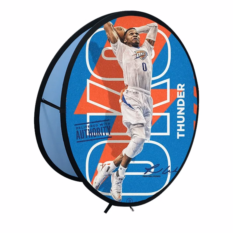 Round A - POP UP Standing Banner - Digitally Printed