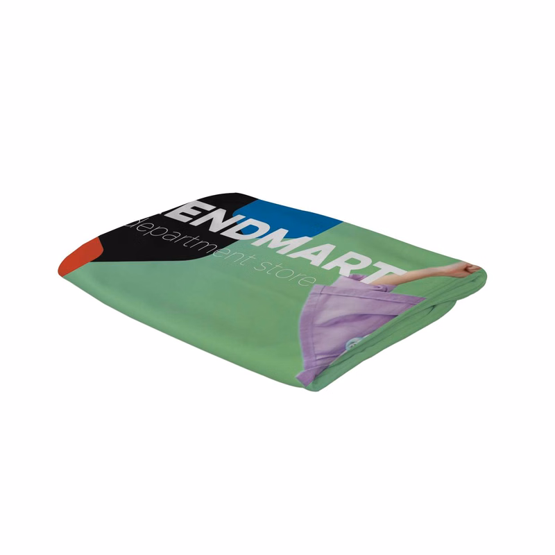 6' Curved Splash Tabletop Display Face Graphic Panel (Recycled Polyester Knit)