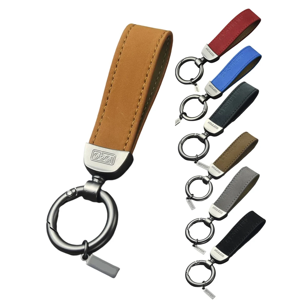 Genuine Leather Loop Keychain 1