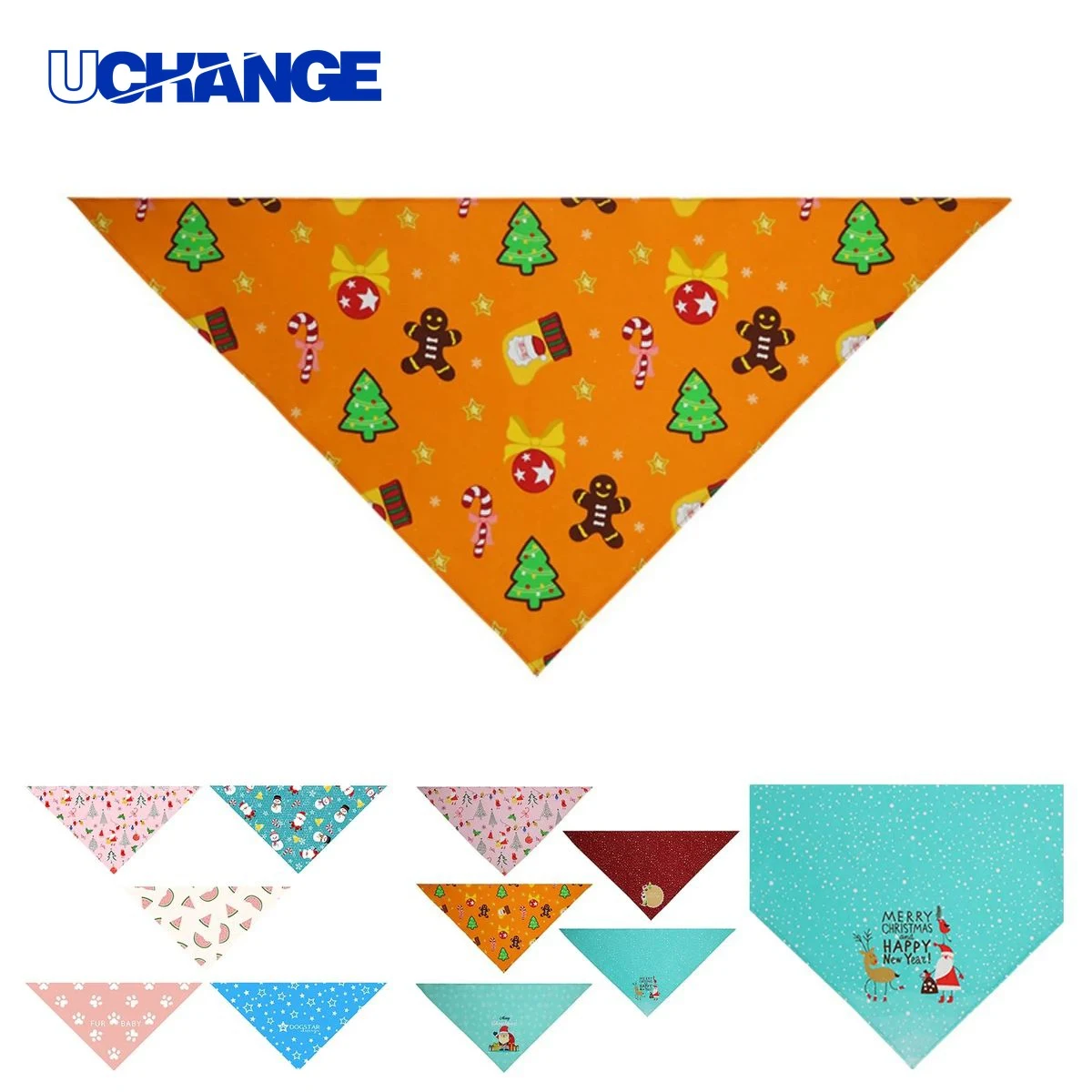 Polyester Pet Bandana Scarf for Dogs and Cats 1