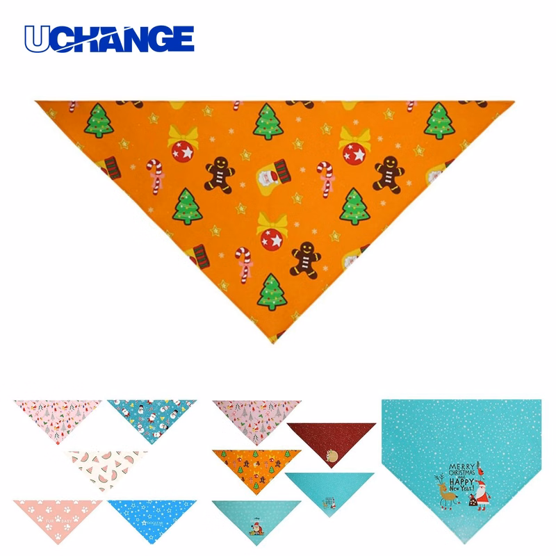 Polyester Pet Bandana Scarf for Dogs and Cats