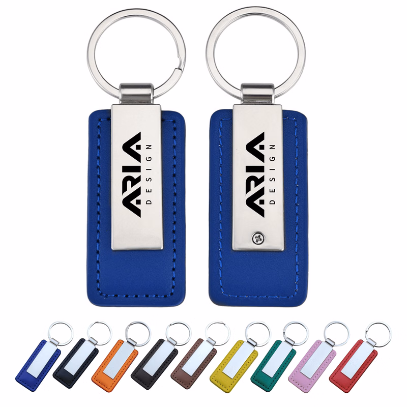 Customizable Leather Key Ring