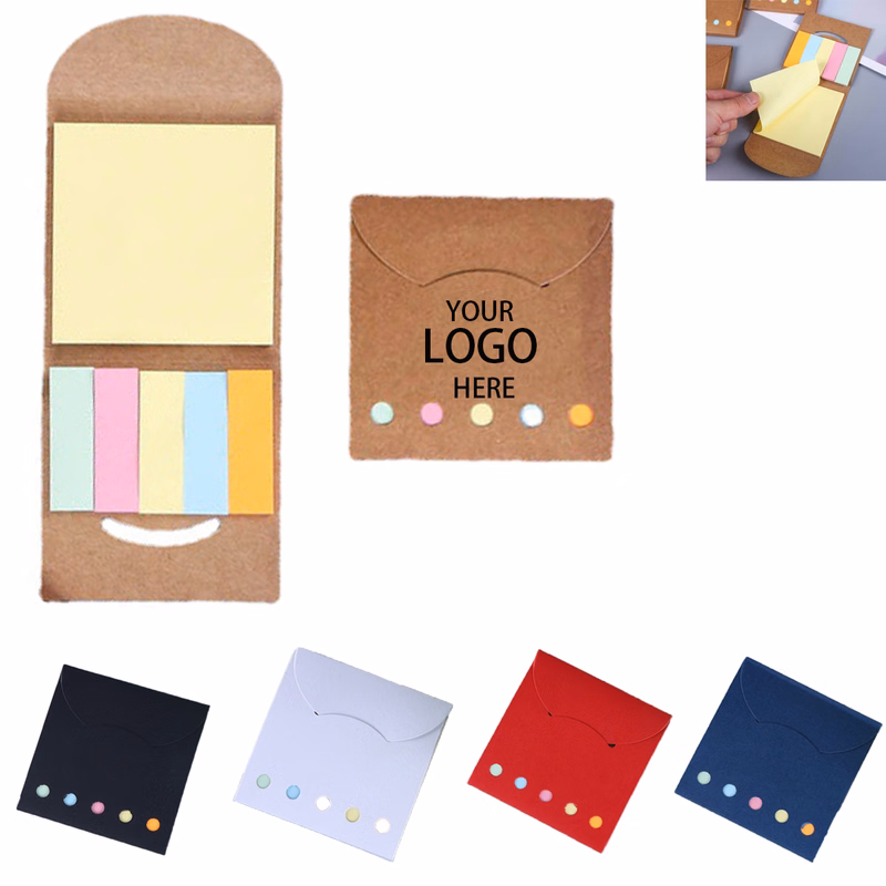 Square Sticky Note Wallet Color Memo Pad