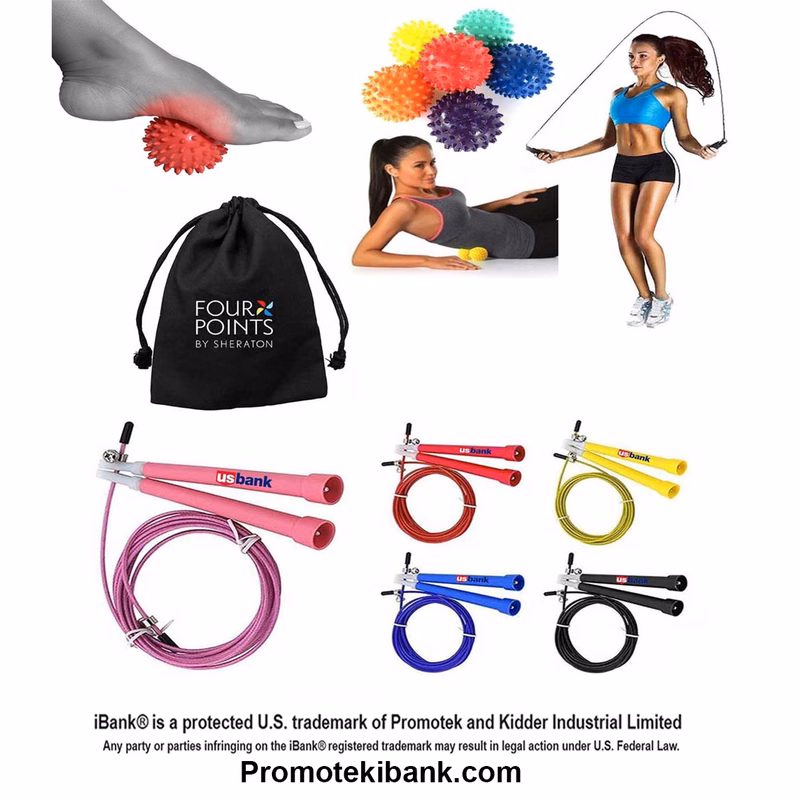 iBank ® Spiky Massage Ball + Jump Rope