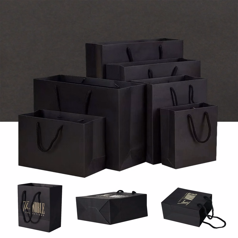 Custom Black Kraft Paper Bag