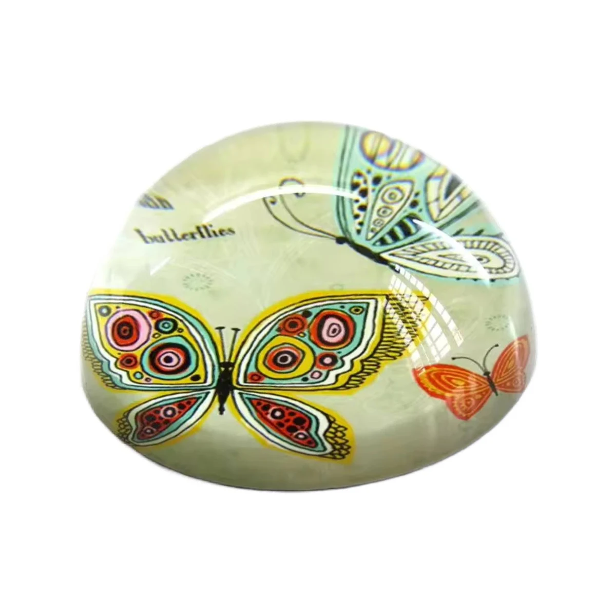 Dome Shaped Crystal Paperweight 1
